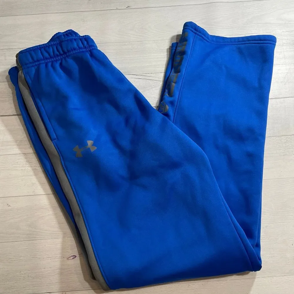 Under Armour boys blue fleece‎ lined pants youth large